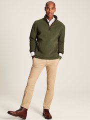 Joules Coxton Green Quarter Zip Fleece - Image 3 of 7