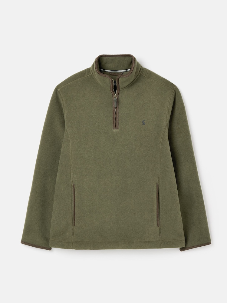 Joules Coxton Green Quarter Zip Fleece - Image 7 of 7