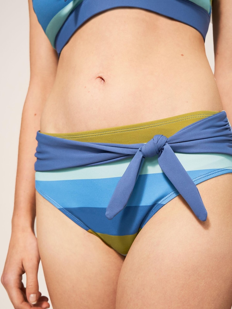 White Stuff Blue Belle High Leg Bikini Bottoms - Image 5 of 5 White Stuff Blue Belle High Leg Bikini Bottoms - Image 5 of 5