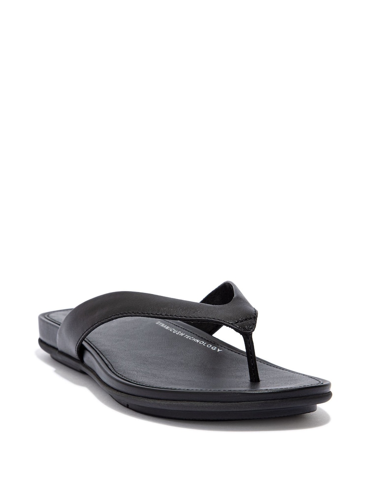 FitFlop Gracie Leather Flip-Flops - Image 2 of 6