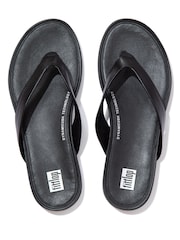 FitFlop Gracie Leather Flip-Flops - Image 3 of 6