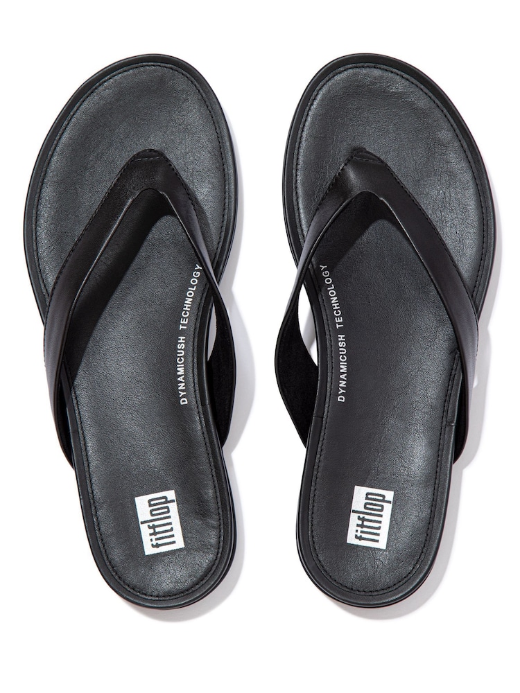 FitFlop Gracie Leather Flip-Flops - Image 3 of 6