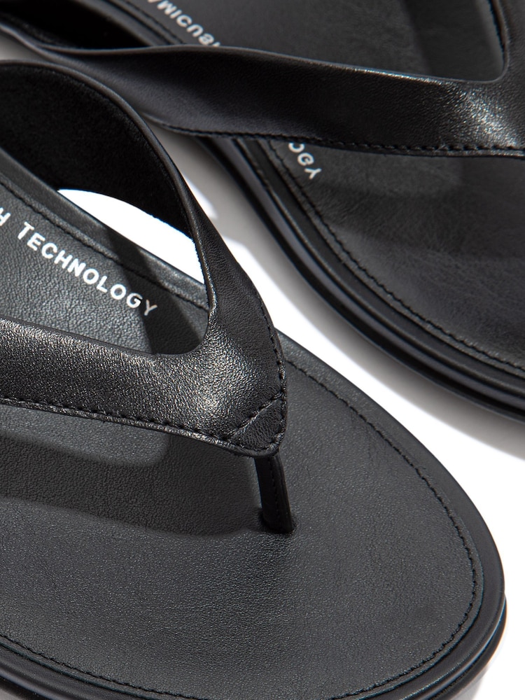 FitFlop Gracie Leather Flip-Flops - Image 4 of 6