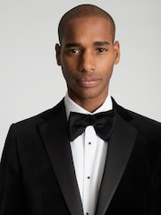 Reiss Black Ace Velvet Regular Fit Blazer - Image 4 of 5