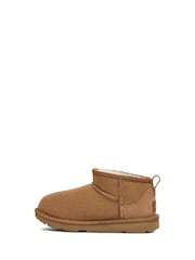 UGG Chestnut Brown Classic Ultra Mini Boots - Image 2 of 7