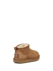 UGG Chestnut Brown Classic Ultra Mini Boots - Image 4 of 7