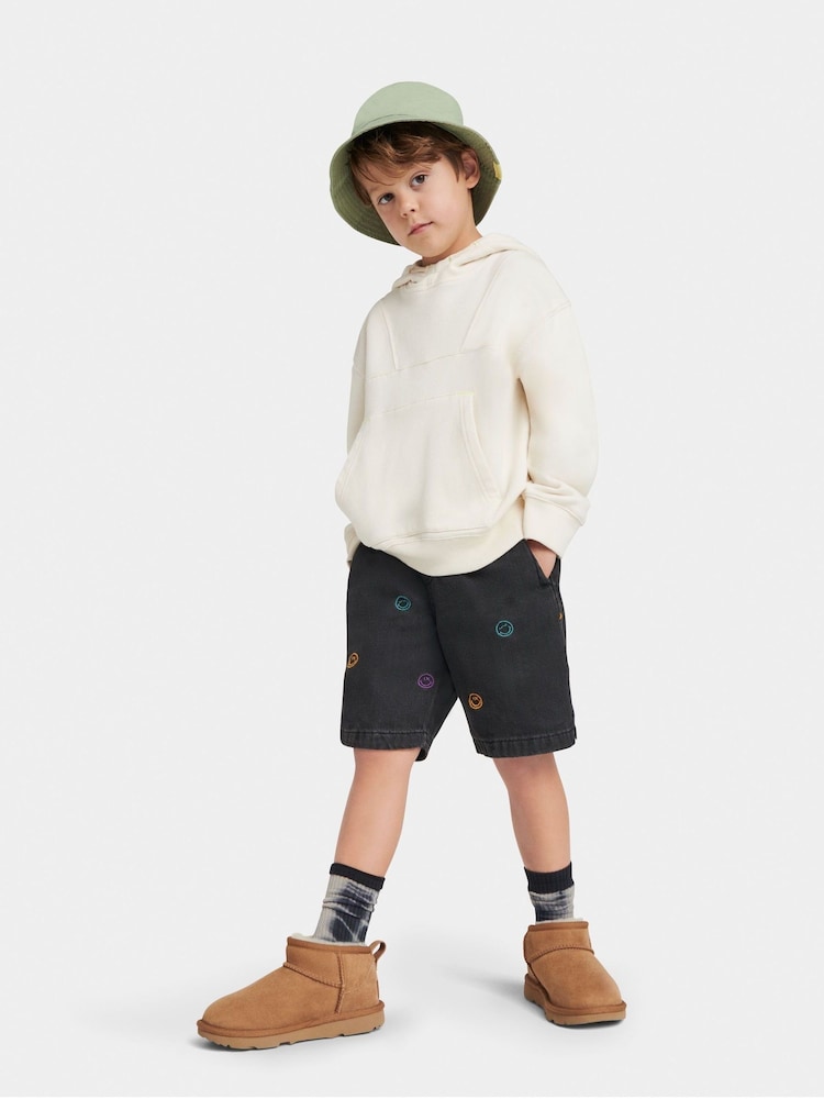 UGG Chestnut Brown Classic Kids Ultra Mini Boots, - Image 8 of 8