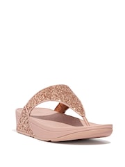 FitFlop Lulu Glitter Toe-Post Sandals - Image 1 of 3