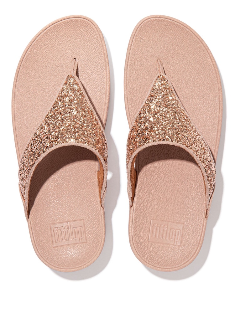 FitFlop Lulu Glitter Toe-Post Sandals - Image 2 of 3