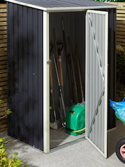 Rowlinson Grey Garden Trentvale Metal Pent Shed - Image 1 of 6