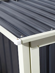 Rowlinson Grey Garden Trentvale Metal Pent Shed - Image 4 of 6