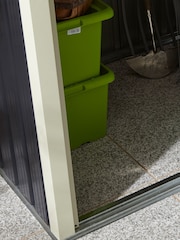 Rowlinson Grey Garden Trentvale Metal Pent Shed - Image 5 of 6