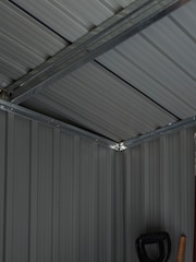Rowlinson Grey Garden Trentvale 6x4 Metal Pent Shed - Image 4 of 6