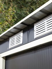 Rowlinson Grey Garden Trentvale 6x4 Metal Pent Shed - Image 5 of 6