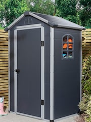 Rowlinson Garden Products Grey Airevale Shed 4x3 - Image 2 of 5