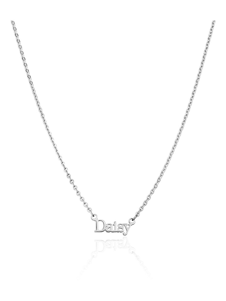 Abbott Lyon Silver Small Link Chain Editorial Personalised Name Necklace - Image 2 of 4