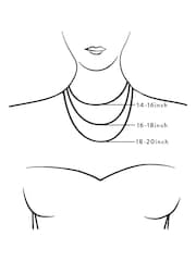 Abbott Lyon Silver Small Link Chain Editorial Personalised Name Necklace - Image 4 of 4