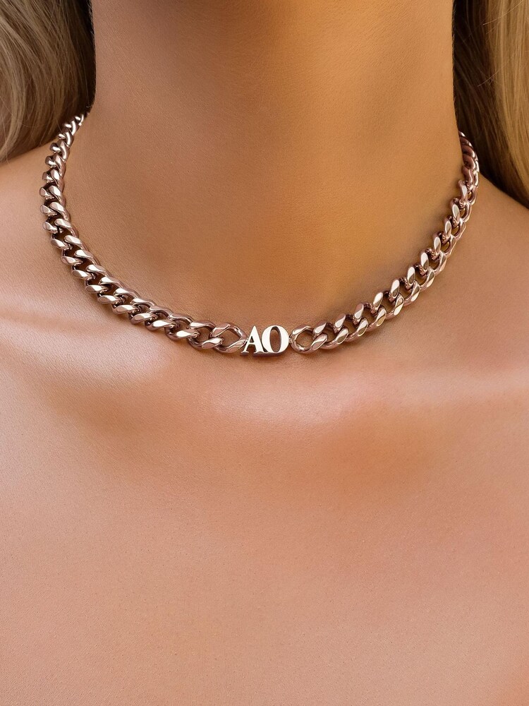 Abbott Lyon Personalised Initial Choker Necklace - Image 1 of 2