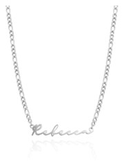 Abbott Lyon Small Figaro Chain Signature Personalised Name Necklace - Image 1 of 3
