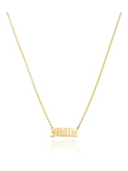 Abbott Lyon Gold Plated Old English Personalised Name Necklace - Image 1 of 3