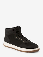 Black Forever Comfort Retro High Top Trainers - Image 4 of 7