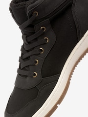Black Forever Comfort Retro High Top Trainers - Image 6 of 7