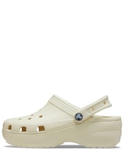Crocs Light Cream Classic Platform Clogs - Image 2 of 9