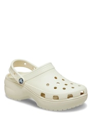 Crocs Light Cream Classic Platform Clogs - Image 4 of 9