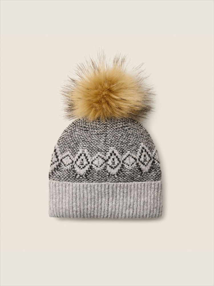 Ariat Grey Willow Beanie - Image 2 of 2 Ariat Grey Willow Beanie - Image 2 of 2