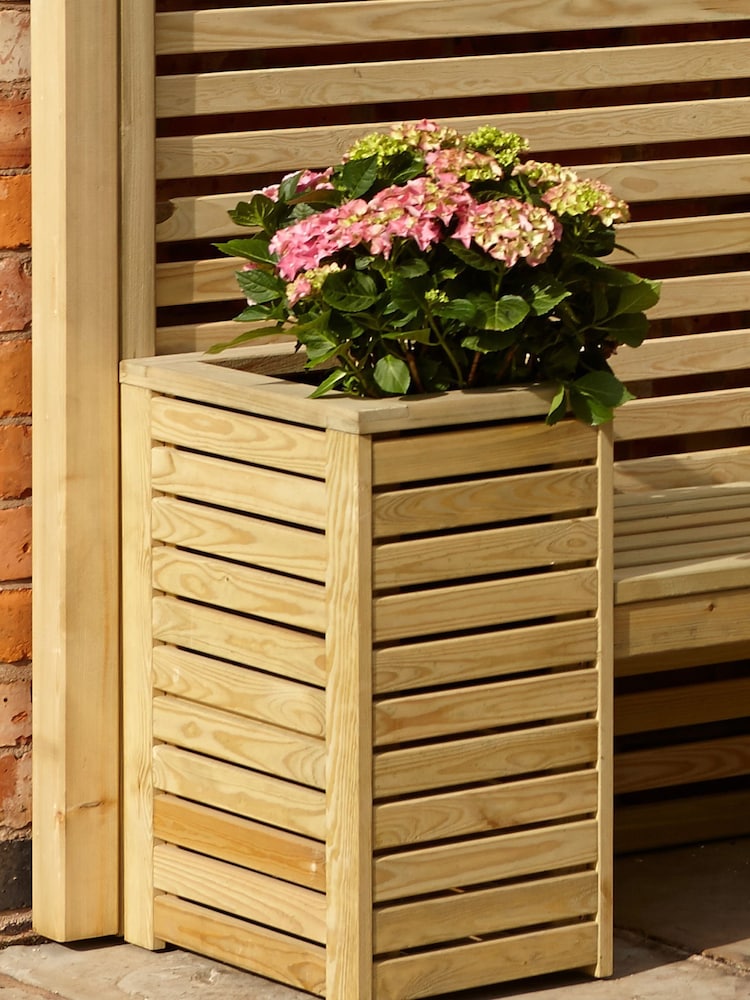 Rowlinson Natural Garden Creations Seat Set Planter - Image 2 of 4