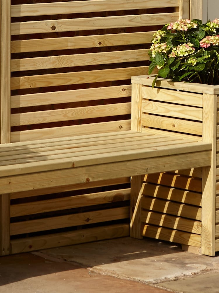 Rowlinson Natural Garden Creations Seat Set Planter - Image 4 of 4