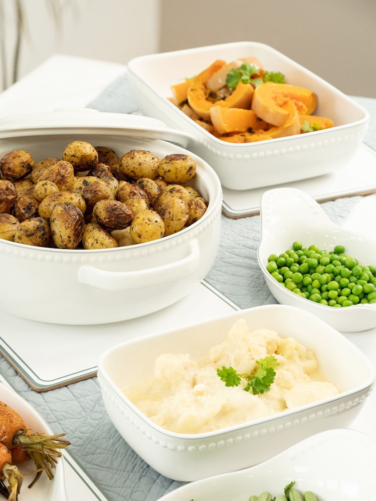 Mary Berry White Medium Roasting Dish - Image 1 of 4