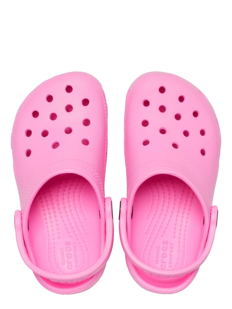 Crocs Pale Pink Classic Toddler Unisex Clogs - Image 5 of 6