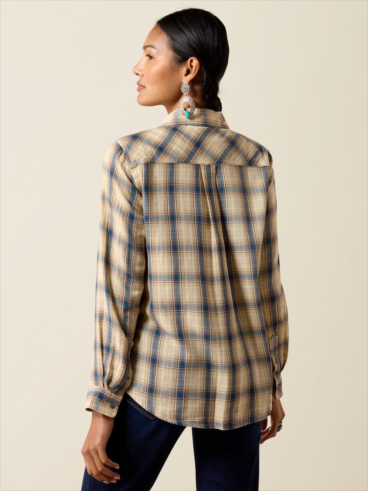 Ariat Cream Billie Jean Western Shirt - Image 2 of 4 Ariat Cream Billie Jean Western Shirt - Image 2 of 4