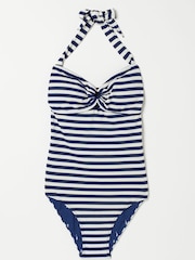 FatFace Blue Breton Hoop Swimsuit - Image 4 of 4