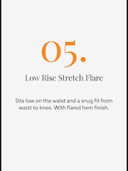 Own. Mid Blue Low Rise Flared Jeans - Image 6 of 6