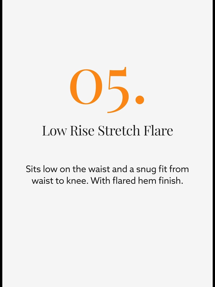Own. Mid Blue Low Rise Flared Jeans - Image 6 of 6