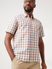 FatFace Totland Gingham Pink Shirt - Image 1 of 4