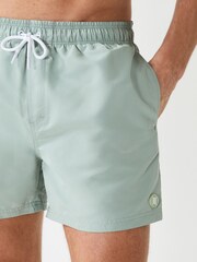 Reiss Mint Wave Plain Drawstring Swim Shorts - Image 4 of 6