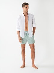 Reiss Mint Wave Plain Drawstring Swim Shorts - Image 6 of 6