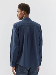 Pretty Green Navy Blue Micro Houndstooth Shirt - Image 2 of 7
