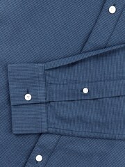 Pretty Green Navy Blue Micro Houndstooth Shirt - Image 6 of 7