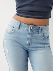 Bleach Hourglass Denim Knee Length Shorts - Image 4 of 8