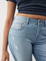 Bleach Hourglass Denim Knee Length Shorts - Image 6 of 8
