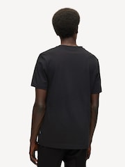 BOSS Black Regular Fit 100% Cotton Tonal Rubber Logo T-Shirt - Image 2 of 5