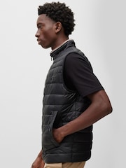 BOSS Black Water Repellent 3D Tape Logo Padded Quilted Gilet - Image 4 of 6