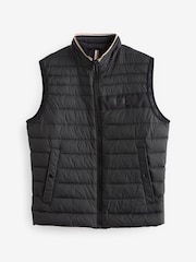 BOSS Black Water Repellent 3D Tape Logo Padded Quilted Gilet - Image 6 of 6