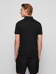 BOSS Black Slim Fit Box Logo Polo Shirt - Image 3 of 5