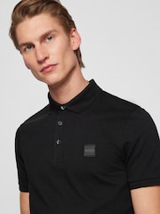 BOSS Black Slim Fit Box Logo Polo Shirt - Image 4 of 5