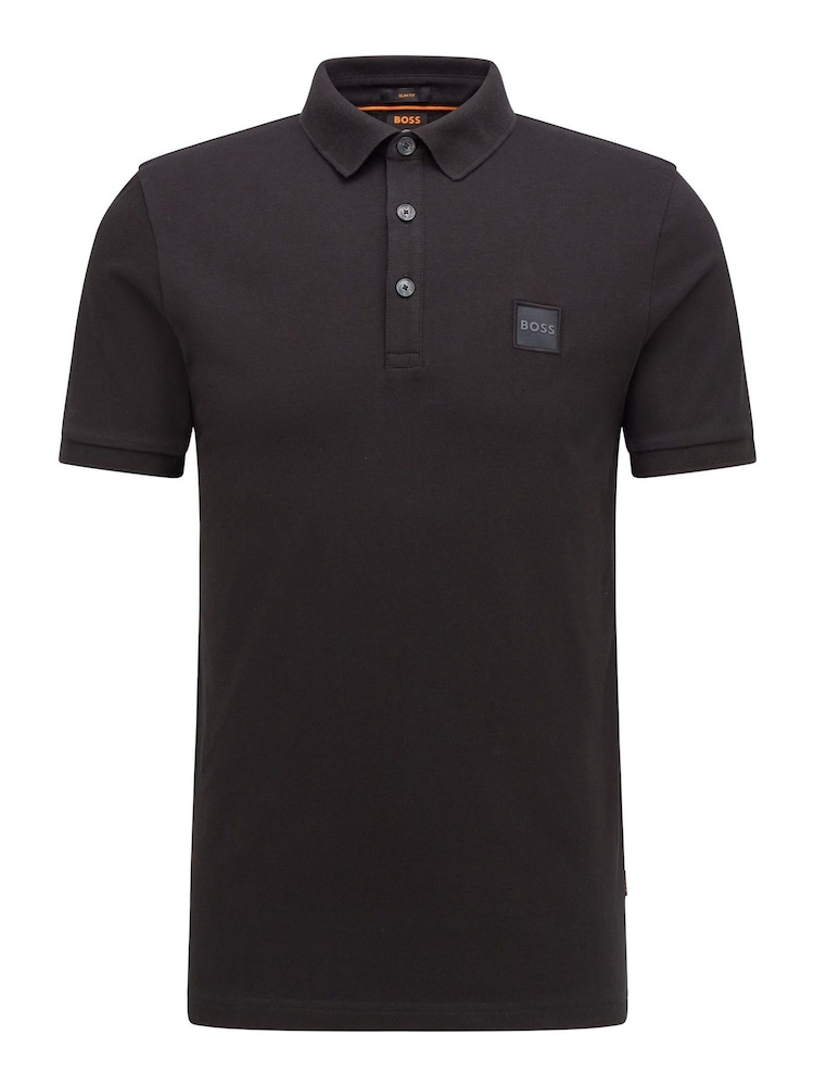 BOSS Black Slim Fit Box Logo Polo Shirt - Image 5 of 5